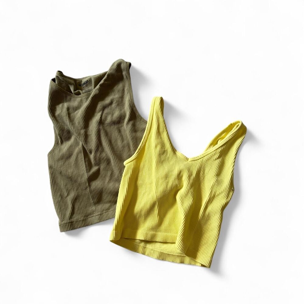 Unbranded Women's Yellow and Green Vest